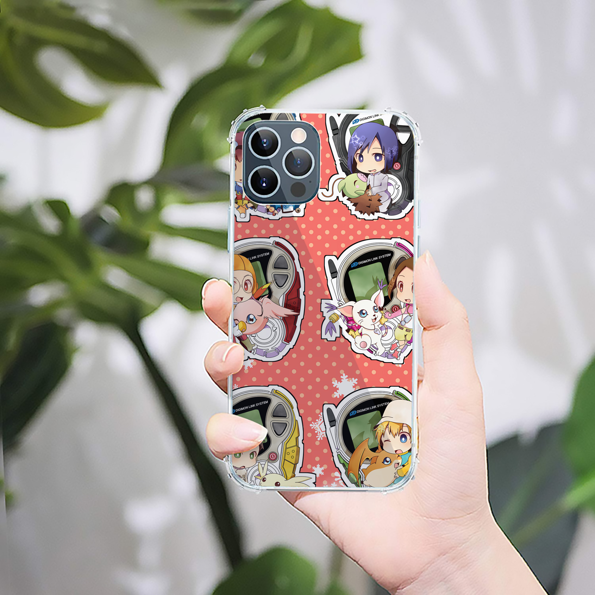 （画像用） Digimon デジタルモンスター/デジモン 【iPhone 12シリーズ対応】透明スマホケース（クリアソフトケース）